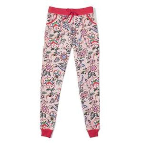 VERA BRADLEY Stitched Flowers PJ Pants Sz M (8-10) - Picture 1 of 7